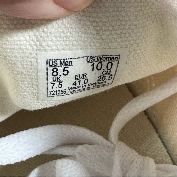 Vans Old Skool Stackform Platform Floral Embroidery Sea Salt Sneakers Women 10 - Picture 9 of 12